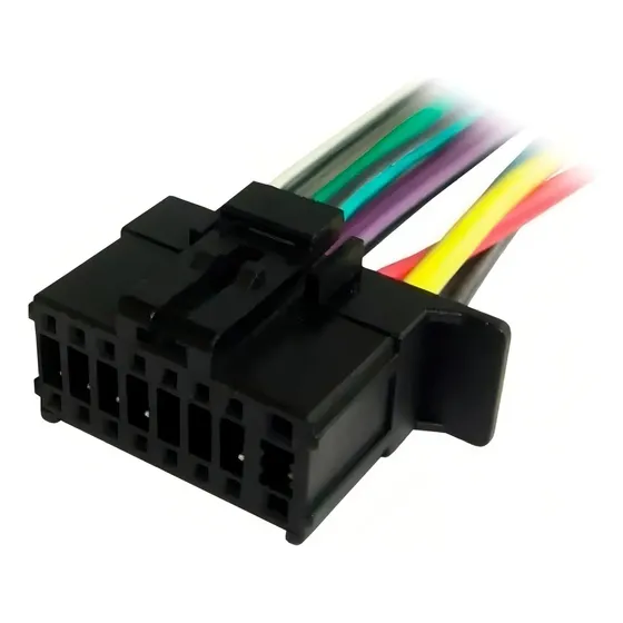 Chicote Pioneer Storm 2250 2280 4250 Compatível Com Modelos MVH‑88UB, MVH‑98UB, MVH‑S218BT, DEH‑X1680 – Conector 6 Pinos Com Fusível Lateral – Encaixe Perfeito, Plug e Play | MercadoLivre