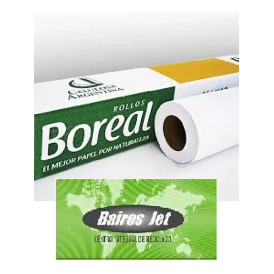 1 Rollo Para Plotter Boreal Papel Obra Bond 91,4x45 90 Grs.