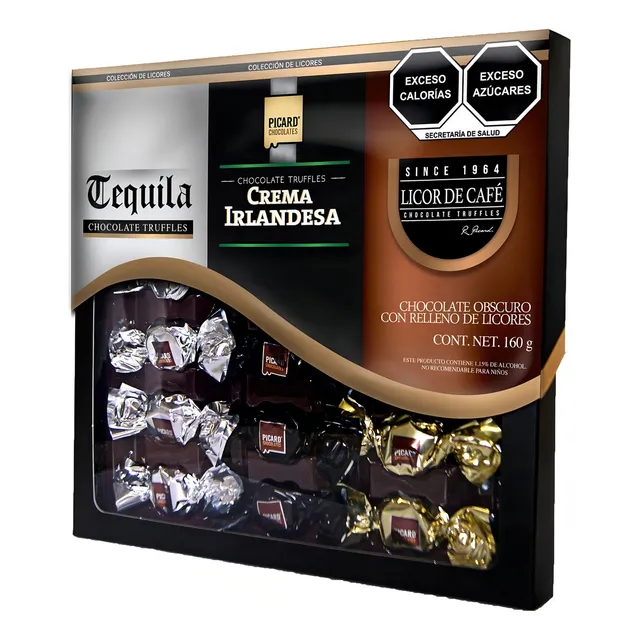 Chocolate Picard Estuche Licores Surtidos 160 Grs