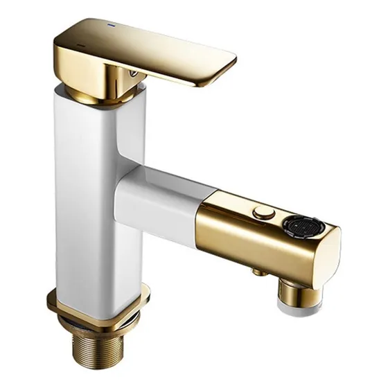 Cepillo Grifo Lavabo Dorado Baño Monomando Fregadero Agua