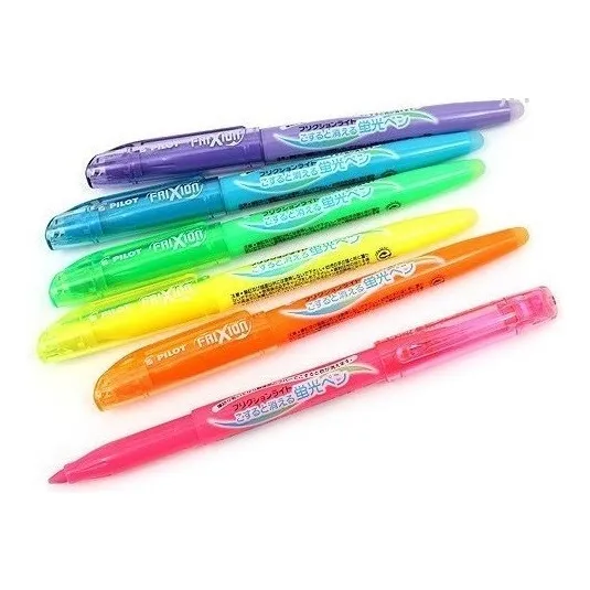 Set 6 Destacadores Borrables Pilot Frixion Light