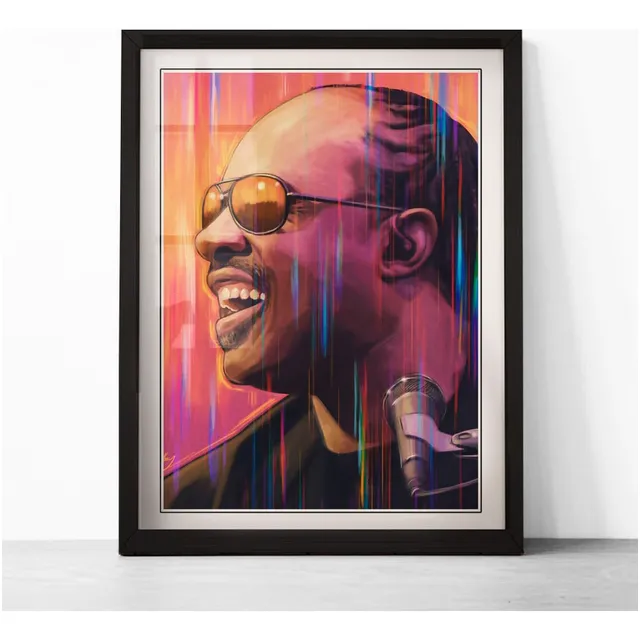 Cuadro Rock - Stevie Wonder - Fan Art