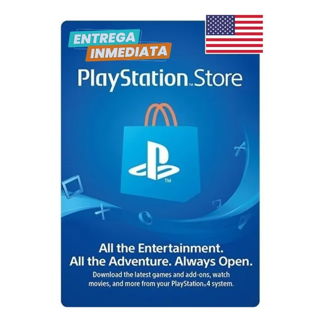 Tarjeta Psn Playstation Store Region Usa Gift Card Promoción