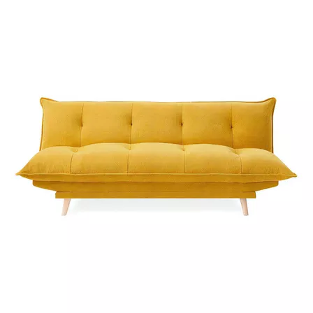 Sofá Cama Salas Modernas Minimalistas  Sofás Cama Capitonado Color Amarillo