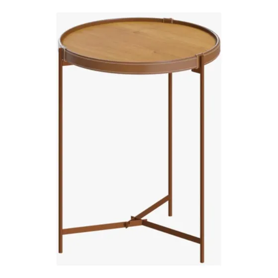 Mesa Lateral Pequena Aqua Imcal 69081 Nature Cobre Redonda