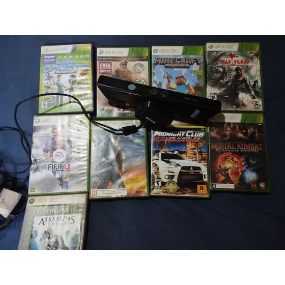 Jogos De Xbox 360 Originais, Com Um Kinect