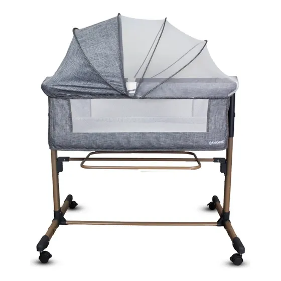 Cuna Colecho Myside Con Mosquitero Bebesit Gold Color Gris Diseño Gris