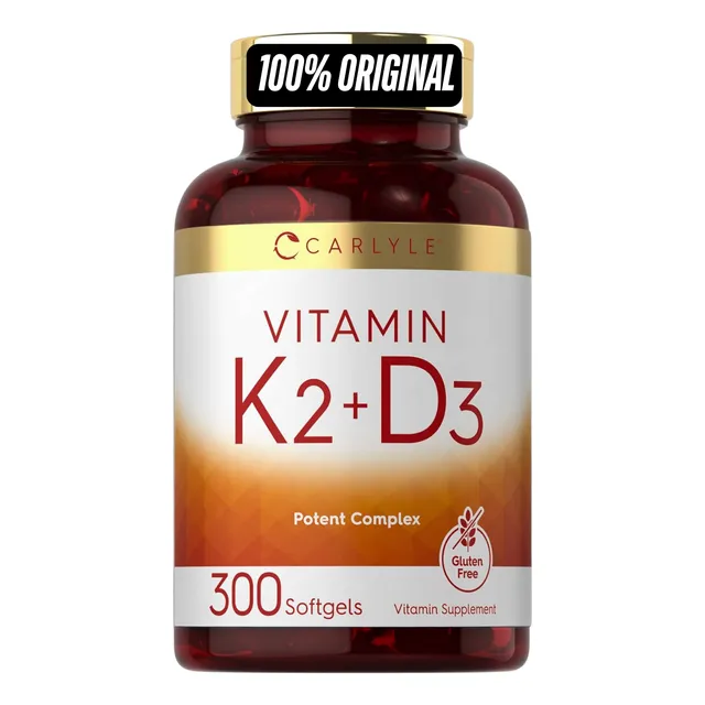 Vitamina D3 + K2 | 300 Softgels