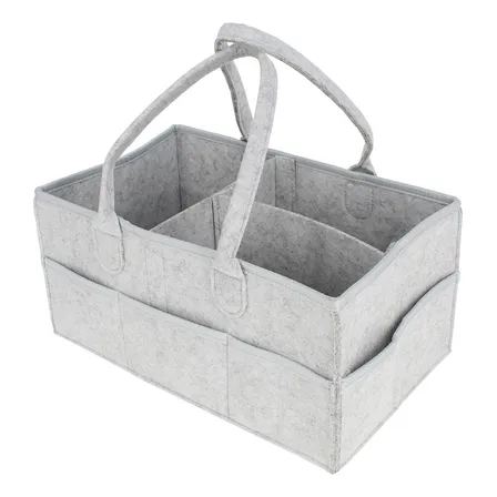 Acorn Baby Bolsa Organizadora De Pañales Organizador Grande De Fieltro De 15 X 9 Pulgadas Para Coche Y Guardería Y Organizador De Pañales Para Bebé
