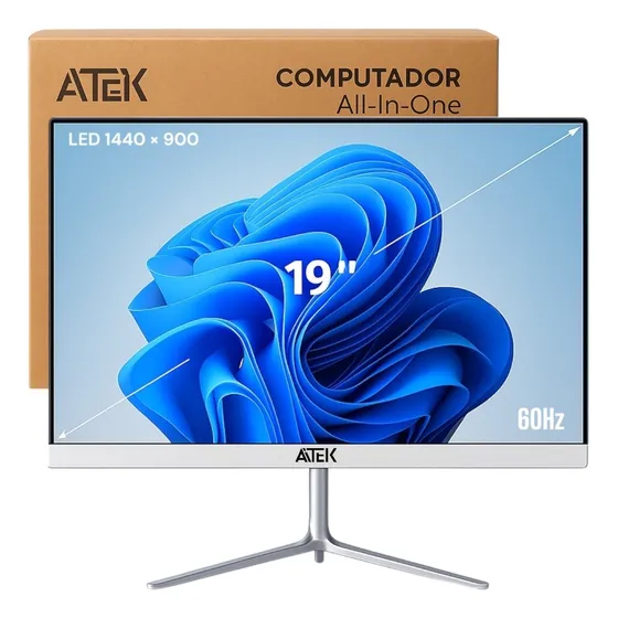 Aitek All In One Branco I5 8gb Ssd 256gb 19 1440x900 Hdmi Branco