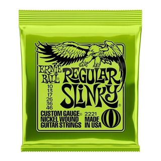 Cuerdas Ernie Ball Regular Slinky Guitarra Eléctrica 2221 Cuerdas Ernie Ball Regular Slinky Guitarra Eléctrica 2221