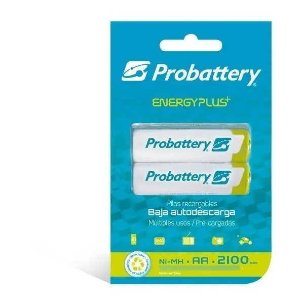 4 Pilas Aa Baja Autodescarga Probattery 2100mah Fact A O B