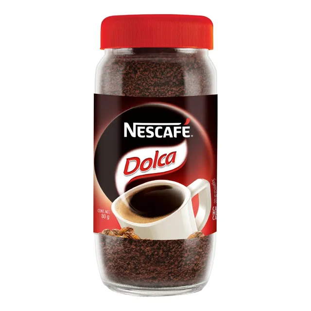 Café instantáneo clásico Nescafé Dolca frasco 80 g