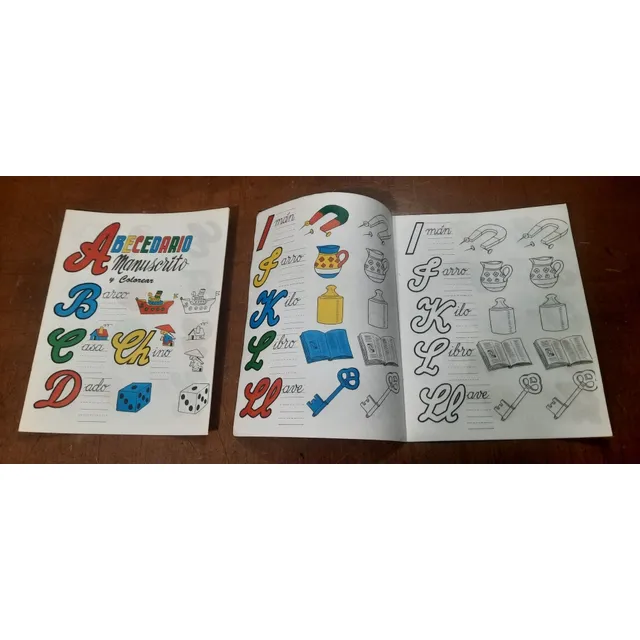 Cartilla Abcd Y Para Colorear 2en1 Remate Paquete 50 Piezas