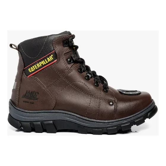 Bota Táctica Cat Motocycle Cuero Legitimo