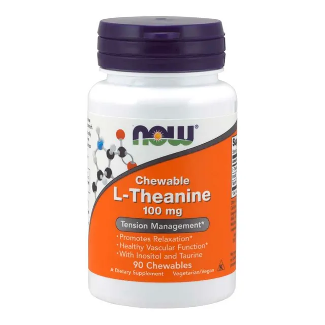 L-teanina 100 Mg Plus (90 Comprimidos) Now Foods