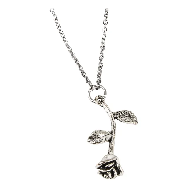 Collar Cadena Dije Rosa - Bella Y La Bestia - Belle - Mujer