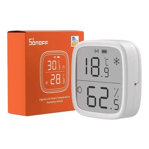 Sensor Inteligente De Temperatura E Umidade Sonoff Snzb-02d