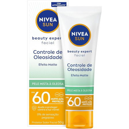 Protetor Beauty Expert Facial Efeito Mate Fps60 200ml Nivea Protetor Beauty Expert Facial Efeito Mate Fps60 200ml Nivea