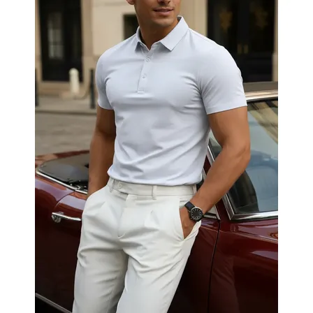 Camisa Gola Polo Tech Sem Costura Poliamida Alto Padrão Branco G Lisa