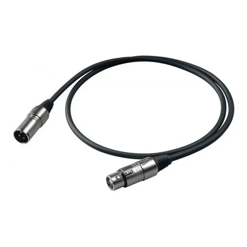Cable Proel Bulk Xlr Canon Blindado Para Microfono 1 Metro