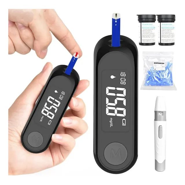 Medidor Glucosa Digital Tiras Reactivas Kit Glucómetro
