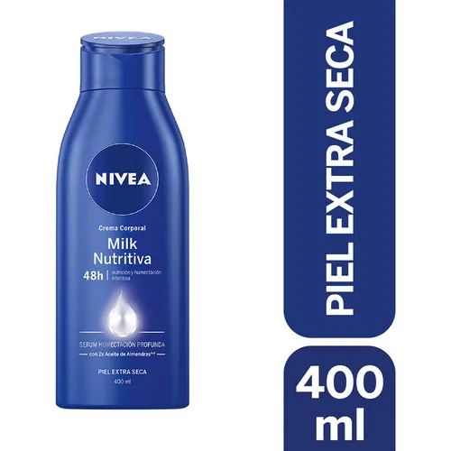 Crema Corporal Nivea Milk Nutritiva Piel Extra Seca 400ml