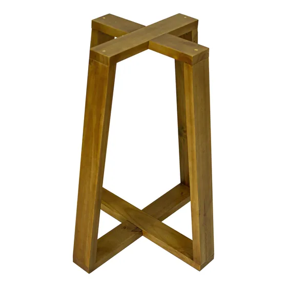 Base X Mesa Jantar 75cm Lary Tampo Madeira Mdf Pernas Pé M1p