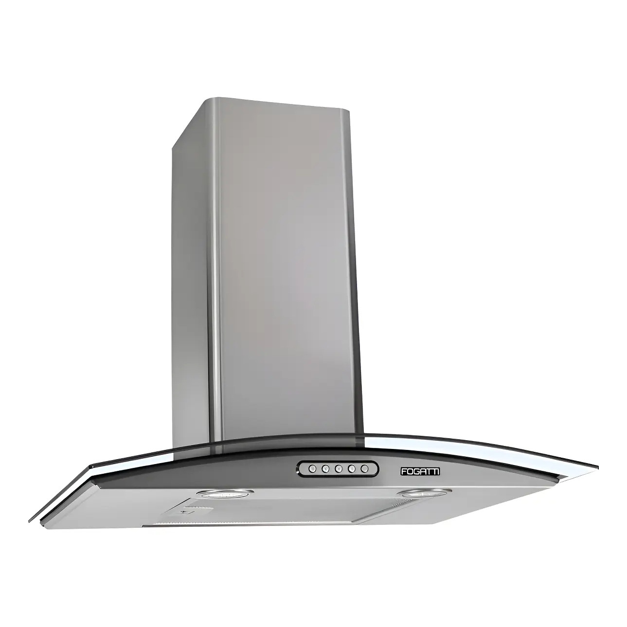 Coifa De Parede Depurador Vidro Curvo Inox 60cm 127v Fogatti Inox 127v