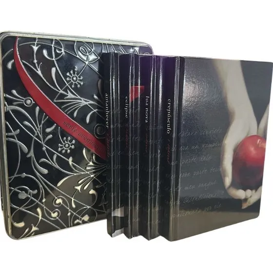 Série Crepúsculo - Kit Colecionador 4 Cadernos + Box Em Lata