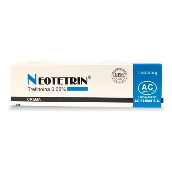 Crema Acido Retinoico 0.05% Tretinoina Para El Acné Momento De Aplicación Noche Tipo De Piel Todo Tipo De Piel