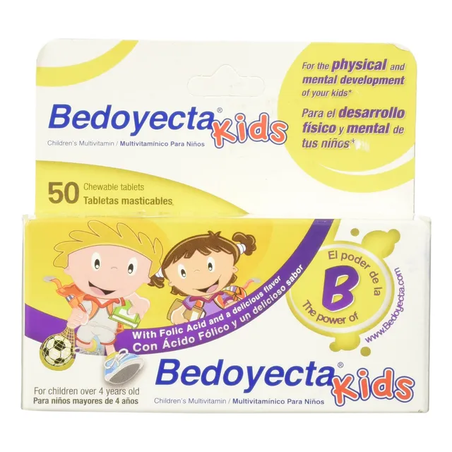 Suplemento Bedoyecta Children's Chewables, 50 Unidades