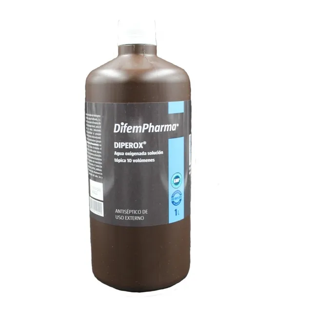 Agua Oxigenada Diperox 10vol 1 Litro.