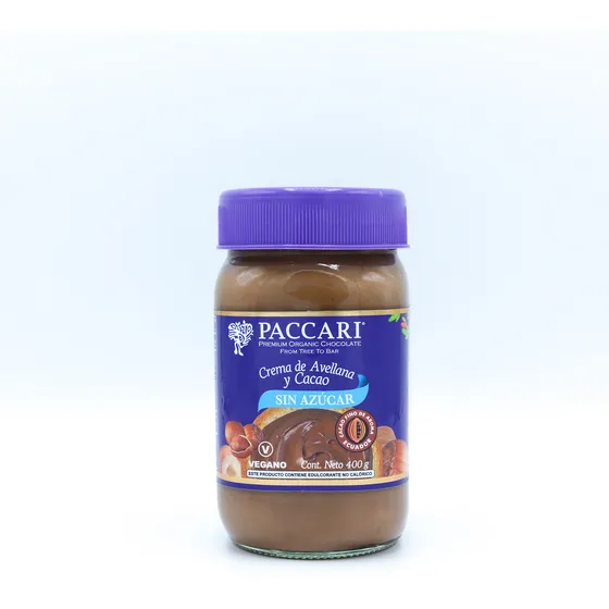 Paccari Crema De Avellanas Y Cacao Sin Azúcar