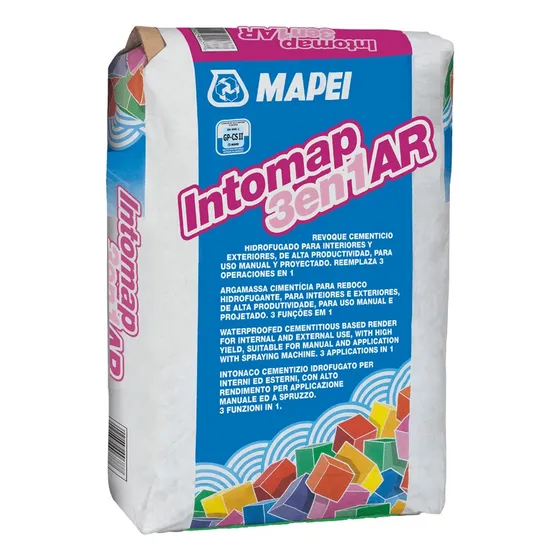 Revoque Interior Exterior Intomap 3 En 1 Mapei 25 Mm