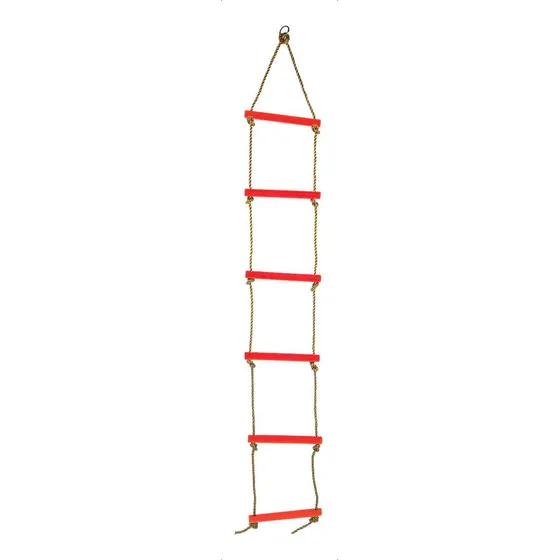 Senyar Escalera De Cuerda Para Niños, Plástico De Seis Secciones Para Niños Equipo De Ejercicio De Juguete Para Escalera De Cuerda Para Niños(rojo)