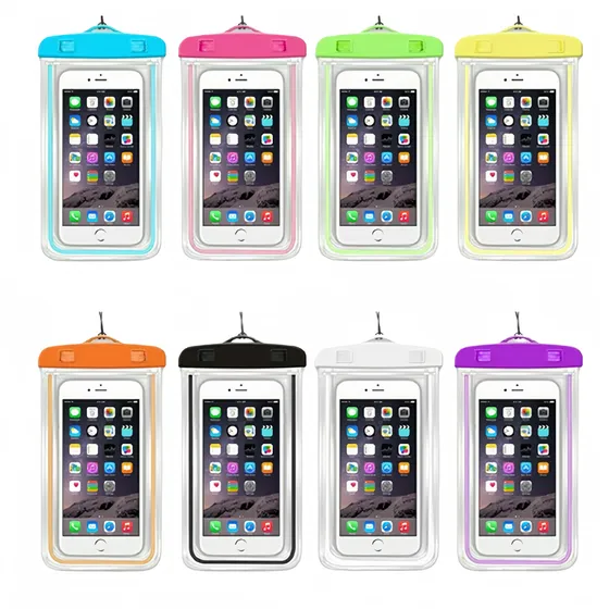 Kit 5 Capinha Mergulho Celular Aprova D'agua Impermeável