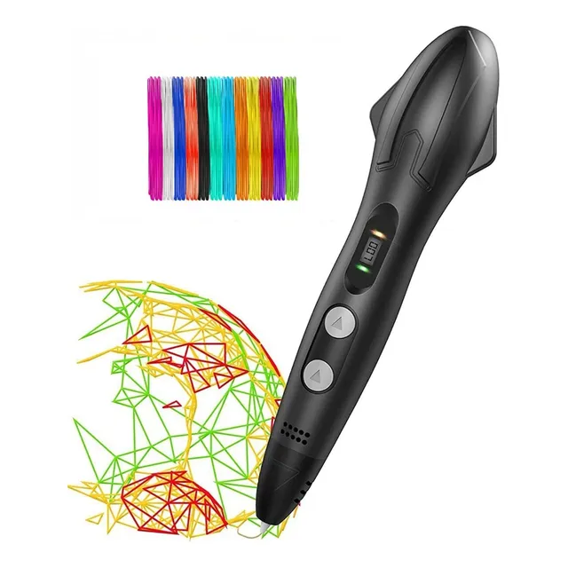 Lápiz Impresora 3d Pla Abs Sm-03 Lcd + 54m De Filamentos