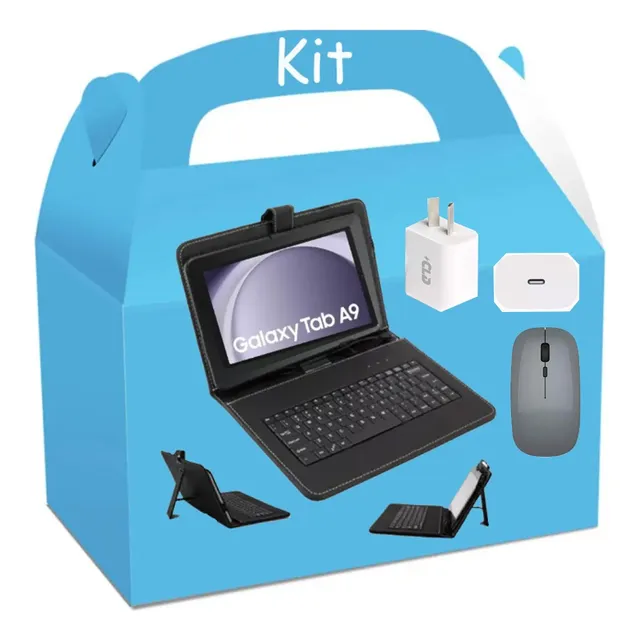 Funda Teclado Para Tablet Samsung A9 8.7 +cargador +mouse