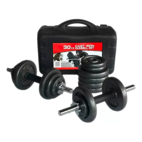 Kit Mancuernas Pesas 30 Kg Juego De Mancuernas 60 Libras