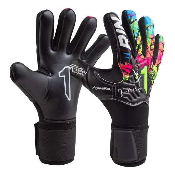 Guantes De Portero Rinat Asimetrik Training Spine Varillas Negro/verde/azul/rosa 8