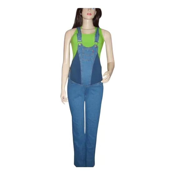 Braga Materna, Jeans Stretch, Azul, Talla 10, 12, 14, Y 16.