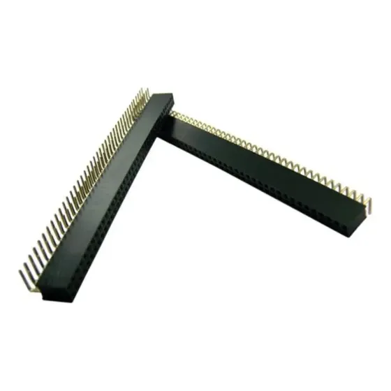 10 - Peças Barra De Pinos Fêmea 2x40 2,54mm Mci 90graus