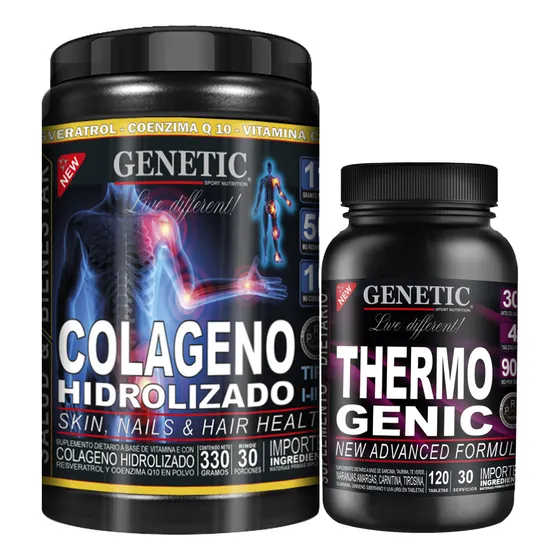 Rápido Quemagrasa Abdominal Thermogenic Colágeno Q10 Genetic