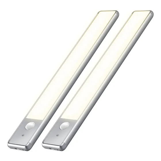 Combo X 2 Barra De Luz Led Sensor Movimiento Recargable Dakota 40x4 Dimerizable Nivel De Brillo Ajustable Bajo Mesada Cocina