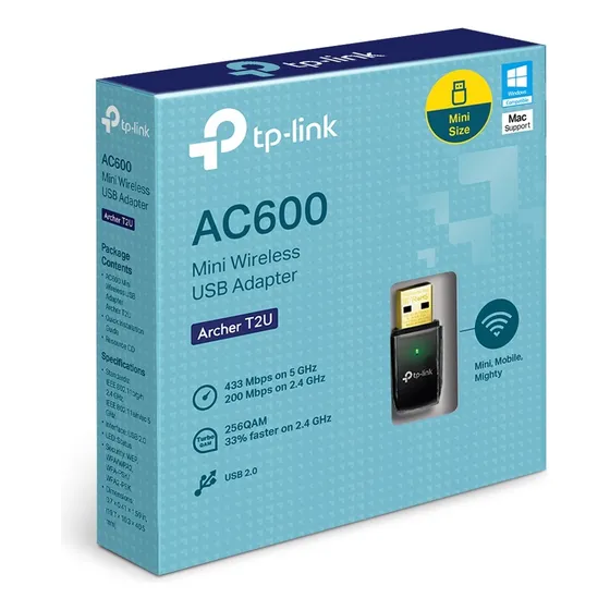 Receptor De Wifi Usb Tp-link Ac600 Archer T2u