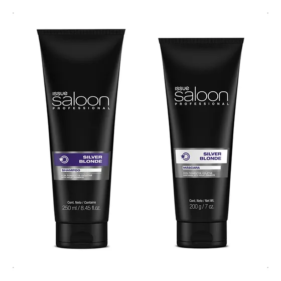 Issue Kit Silver Blonde Shampoo + Máscara Matizador Rubios