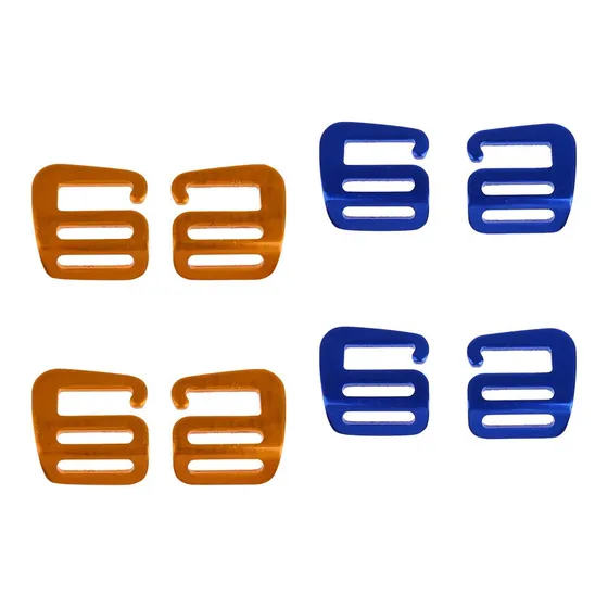 8 Peças 2 Cores 25 Mm Correias Fivelas G Ganchos Para