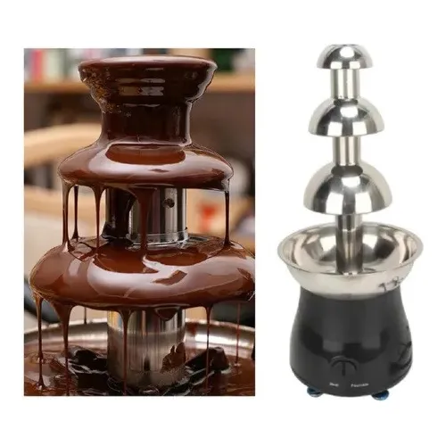 Cascada De Chocolates Profesionales Fondue De Chocolate  Negro/celeste