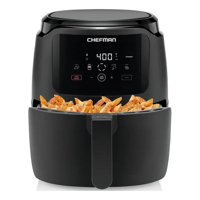 Chefman freidora de aire 4,7L pantalla táctil color negro